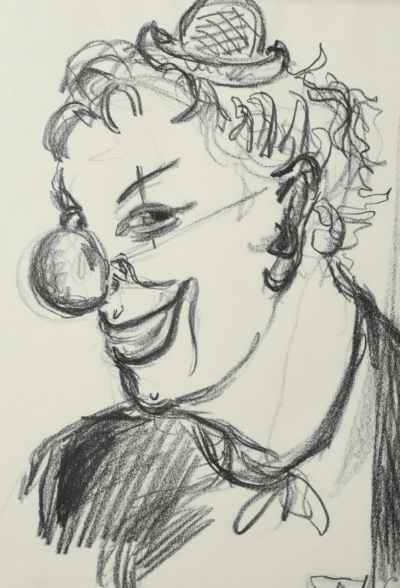 Clown | Studie/Zeichnung von Wolfgang Grimm