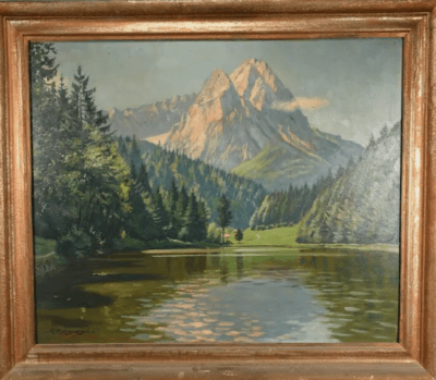 Bergsee | Gemälde von Herbert Rothgaengel - Image 2