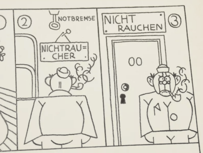 Rauchen verboten | Karikatur, Federzeichnung von Wolfgang Schroeter, Fliegende Blätter - Image 4