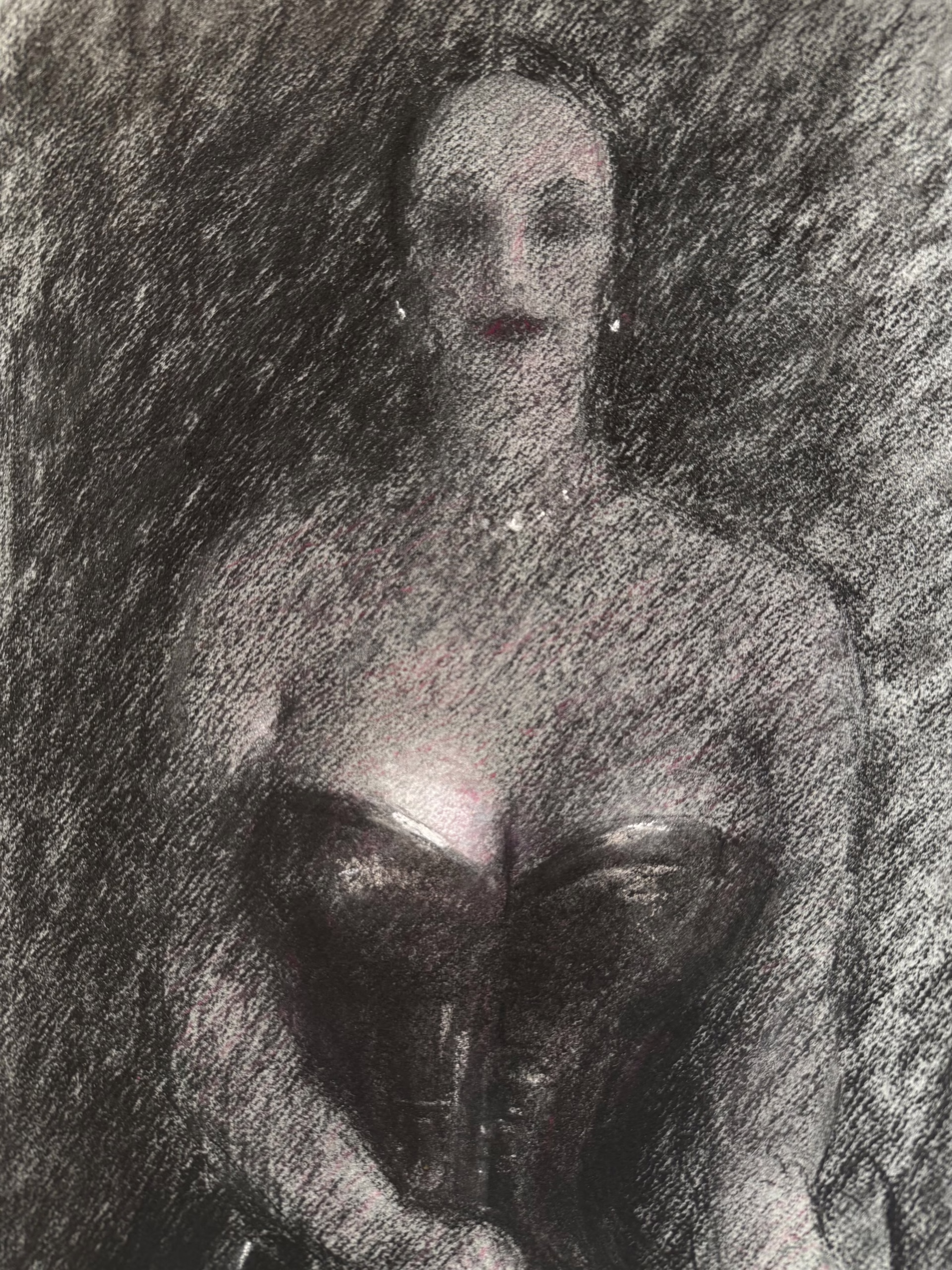 Sitzende Dame | Mischtechnik von Reinhold Rudolf Junghanns (RRJ) - Image 3