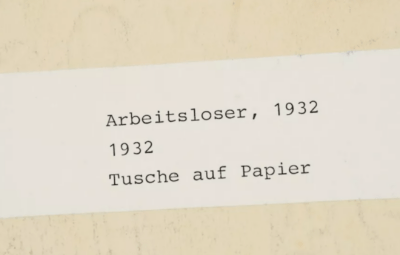 Arbeitsloser „Für Freiheit und Brot - wählt“, 1932 | Gemälde von Albert Kley | Geislingen — изображение 7