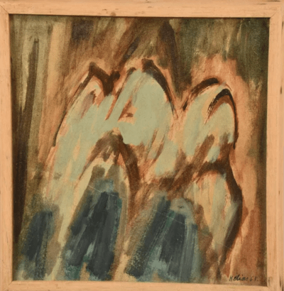 Abstrakte Personendarstellung, 1963 | Gemälde von Serge Helias - Image 3