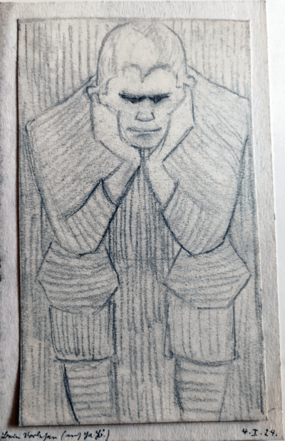 „Beim Vorlesen“, 1924 | Gemälde von Walther Matzdorff | Erzgebirge - Image 2