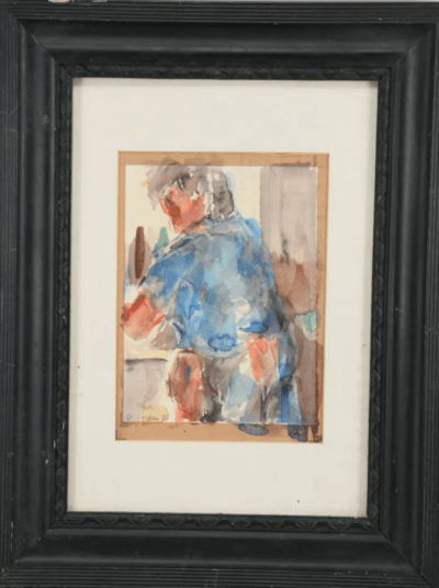 Am Tresen, 1987 | Aquarell von Wolfgang Göhner | Schwäbisch Hall/ Karlsruhe - Bild 2