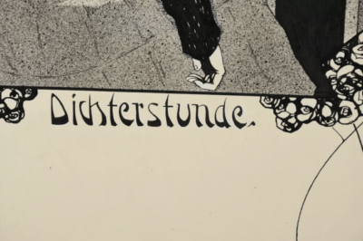 Dichterstunde | Federzeichnung & kol. Andruck von Hans Schlier | Meggendorfer-Blätter - 图片 4