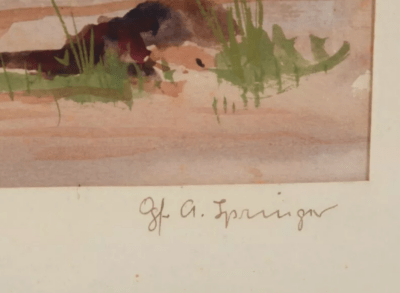 Herbsttag im Ried | Aquarell von Alois J. Springer - Bilde 5