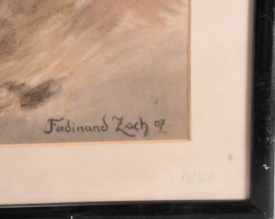 Landschaft, 1907 | Pastell von Ferdinand Zach - obrazek 12