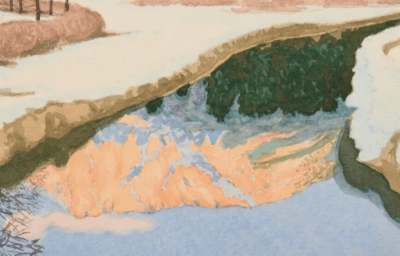 Winterlandschaft mit Bach, 1937 | Aquarell von Bernhard Ihlemann - Зображення 10