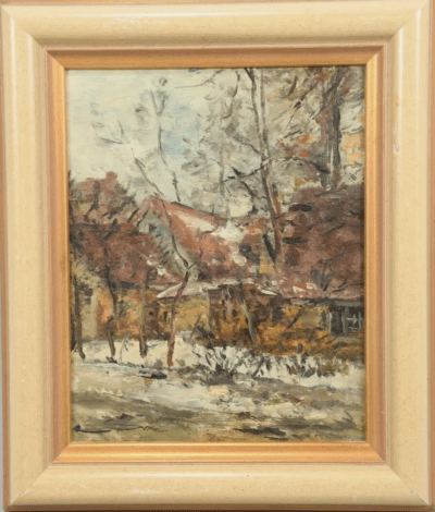 Dorfstraße im Winter, Sachsenwald | Gemälde von Philipp Karl Seitz - Image 2