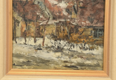 Dorfstraße im Winter, Sachsenwald | Gemälde von Philipp Karl Seitz - Image 10