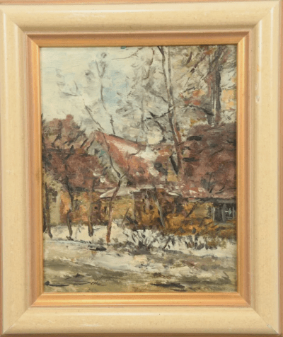 Dorfstraße im Winter, Sachsenwald | Gemälde von Philipp Karl Seitz - Image 11