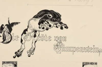 Kröte von Pumpenstein | Federzeichnung von Ferdinand Staeger | Meggendorfer-Blätter - obrazek 4
