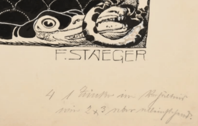 Kröte von Pumpenstein | Federzeichnung von Ferdinand Staeger | Meggendorfer-Blätter - obrazek 10