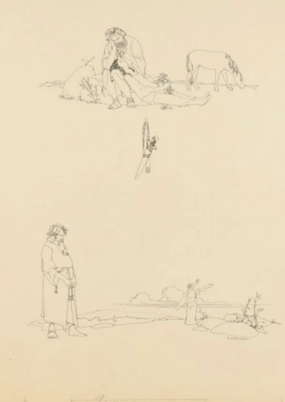 Darstellung | Federzeichnung von Ferdinand Staeger | Meggendorfer-Blätter - Image 2