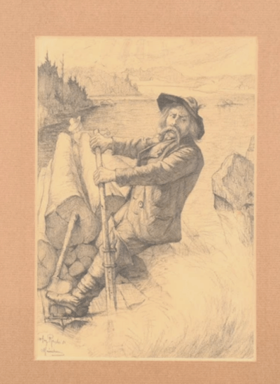 Isarflösser, 1885 | Zeichnung von August Roeseler – Bild 3