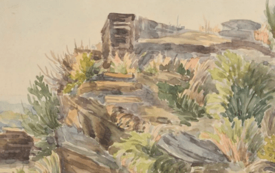 Borhnhofen, 1950 | Aquarell von Anton Nikolaus Frank – Bild 3