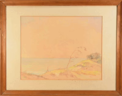 Gemälde Dünenlandschaft Ostsee | Aquarell von Theodor Scheerbaum - Image 2