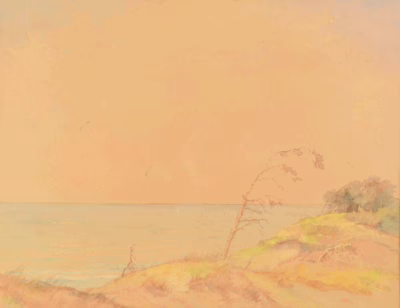 Gemälde Dünenlandschaft Ostsee | Aquarell von Theodor Scheerbaum - Image 4