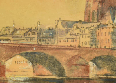 Ansicht Frankfurt am Main | Aquarell von Karl Dörrbecker - Зображення 5