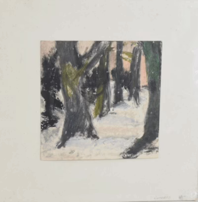 Expressive Winterlandschaft | Studie von Walter Gutbrod - obrazek 4