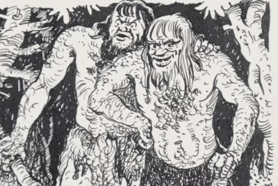Neandertaler am Lagerfeuer | Zeichnung von Martin Claus | Meggendorfer-Blätter, München - Image 7
