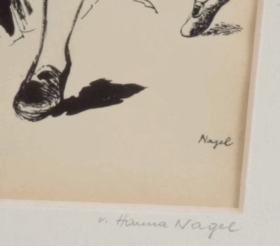 Der Bänderhut | Tuschezeichnung von Hanna Nagel - Image 7