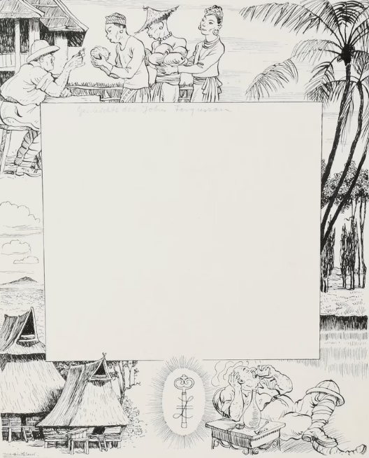 Geschichte John Fergusson | Tuschezeichnung von Martin Claus