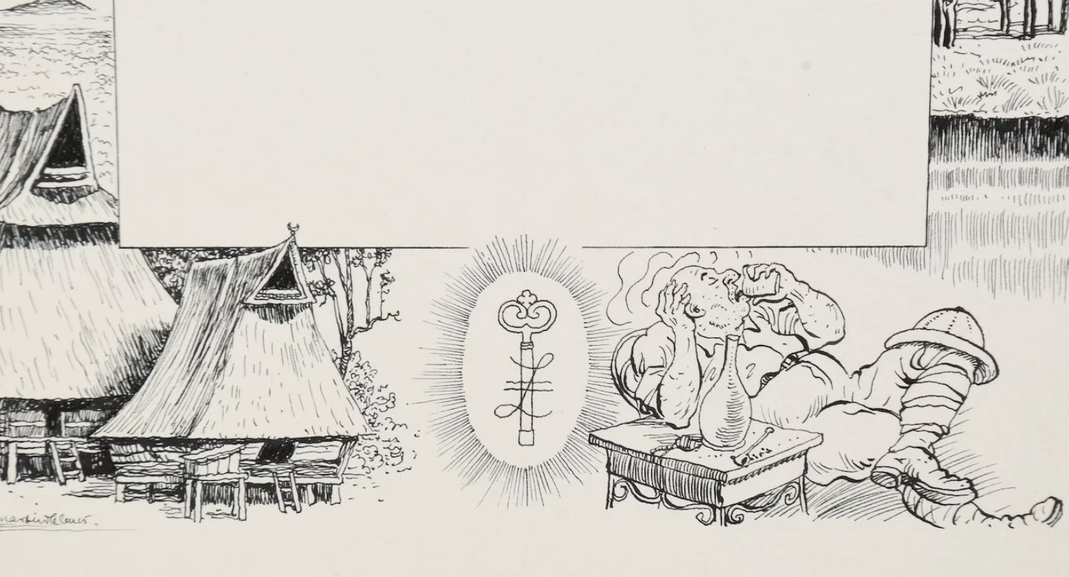 Geschichte John Fergusson | Tuschezeichnung von Martin Claus - Gambar 2