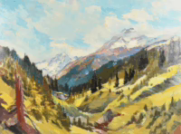 Gebirgslandschaft, 1961 | Gemälde von Eugen Schickardt