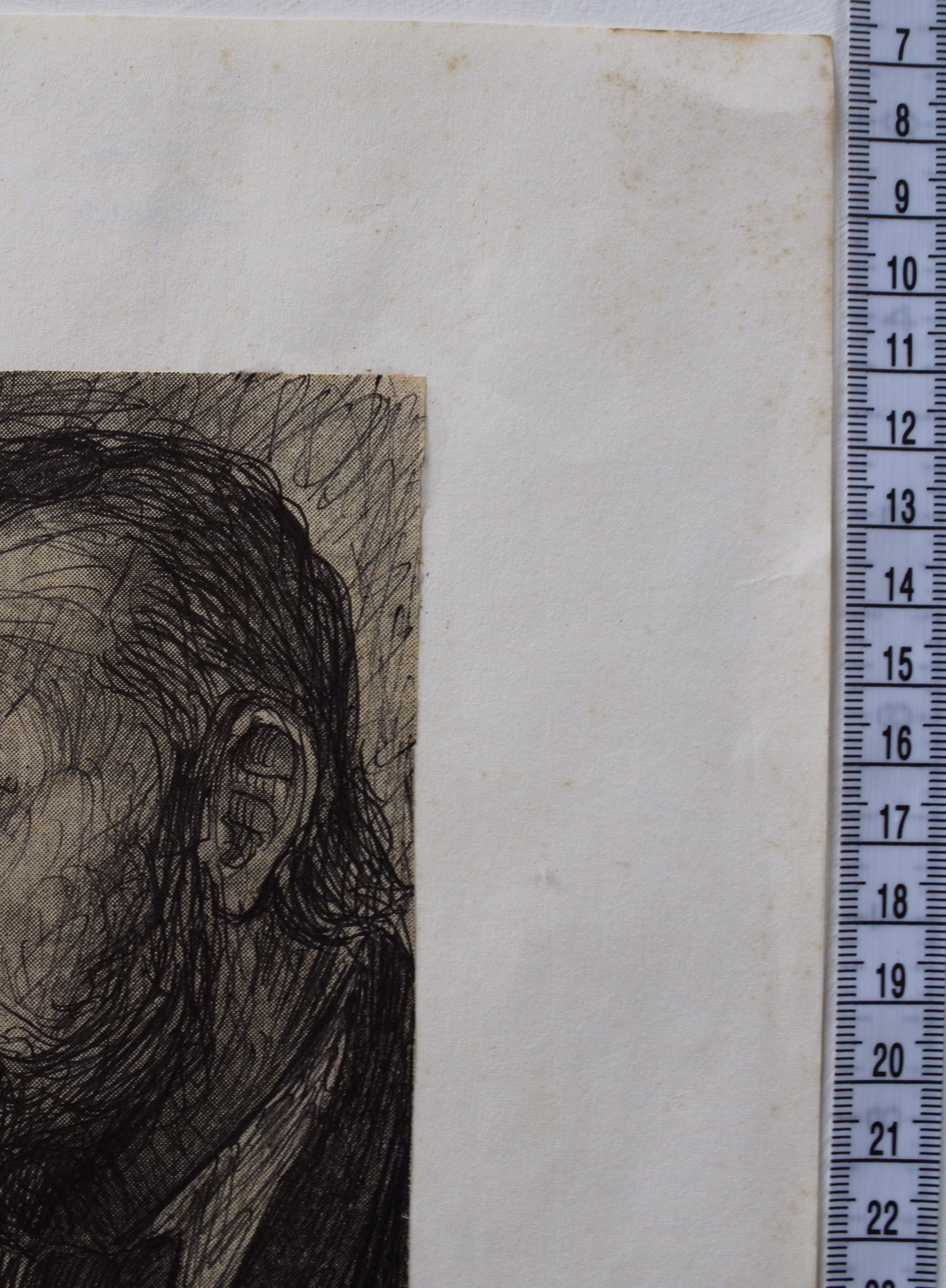 Porträt eines Mannes, 1971 | Zeichnung | Gemälde von R. Fugger - Bild 5