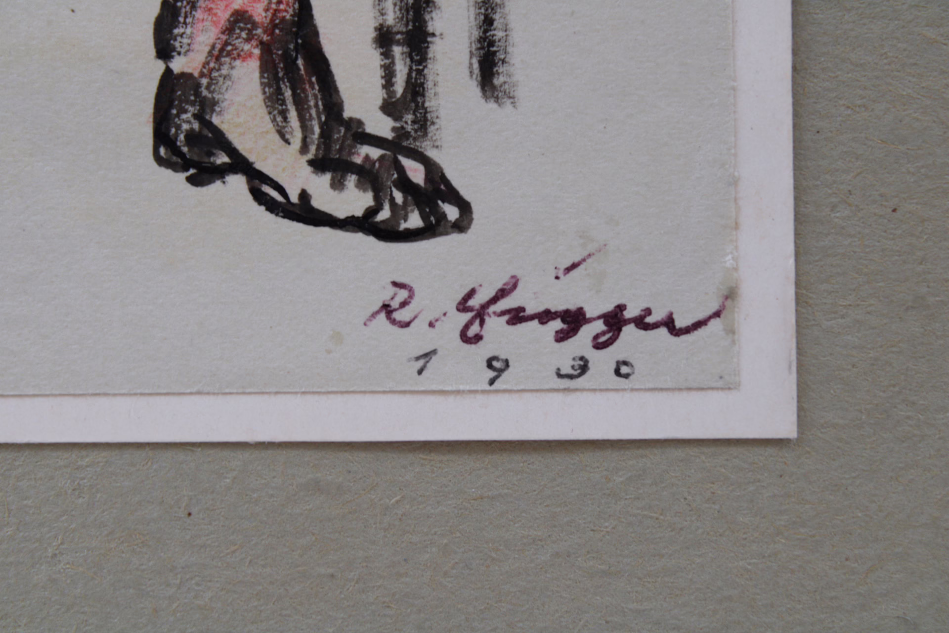 Dampfbad, 1930 | Zeichnung/Studie | Gemälde von R. Fugger - Görsel 5