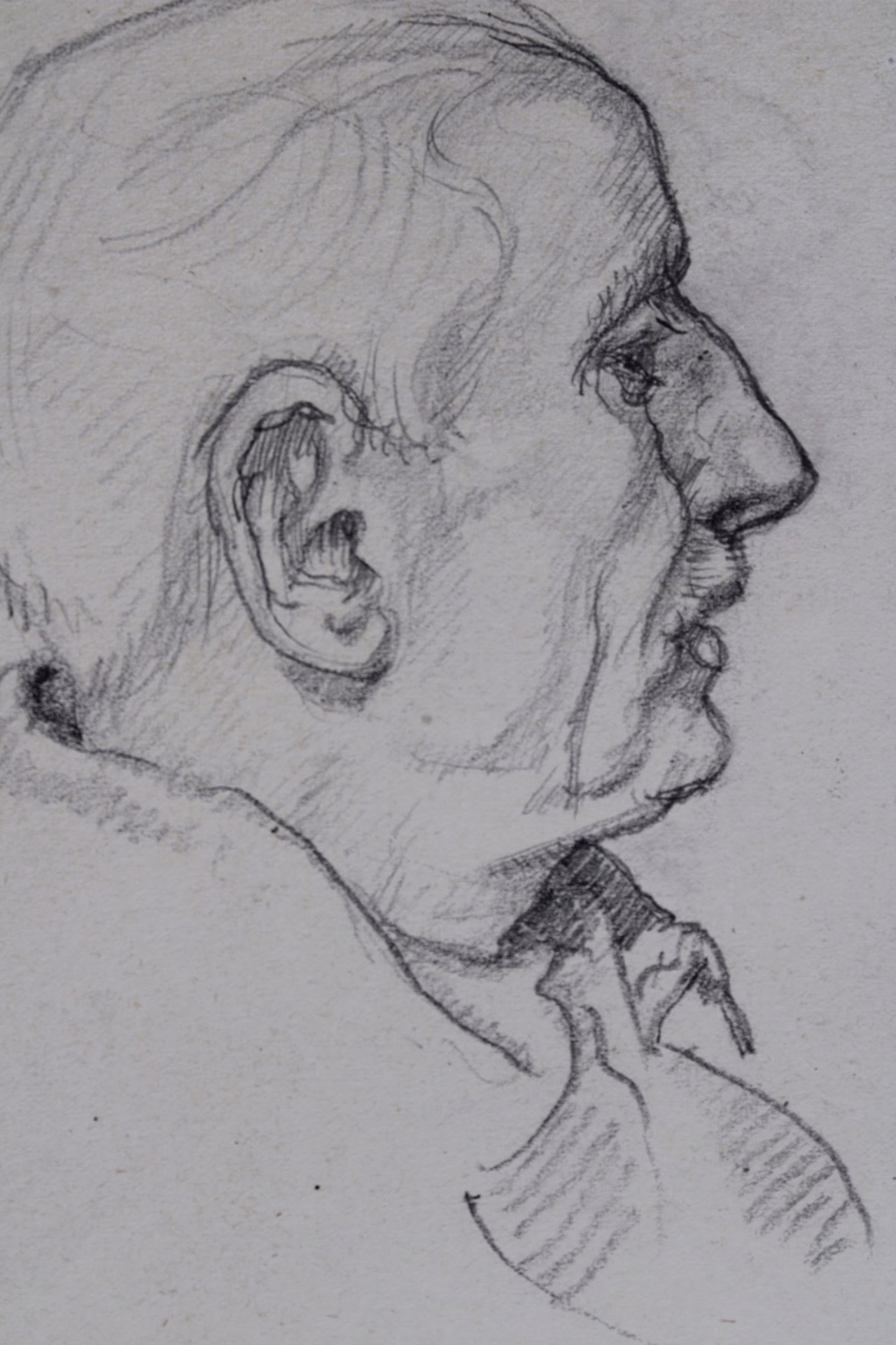 Porträt, 1945 | Zeichnung/Studie | Gemälde von R. Fugger