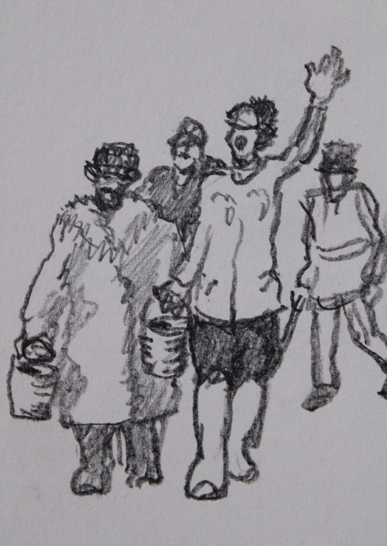 Personengruppe | Zeichnung/Studie | Gemälde von R. Fugger