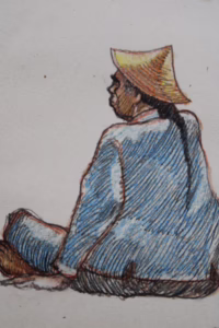 Ein Chinese | Zeichnung/Studie | Gemälde von R. Fugger