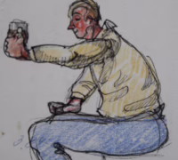 Durstiger | Zeichnung | Gemälde von R. Fugger