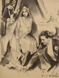 Vorbereitung | Gemälde von Carl Josef Bauer | Illustration Fliegende Blätter