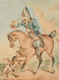 Jäger zu Pferd, 1857 | Gemälde/Aquarell | KAZOLA VERNETA