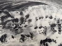 Katze | Tuschezeichnung/Gemälde von Samuel