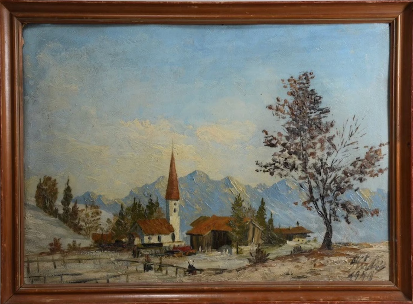 Oberstdorf, 1941 | Gemälde von Georg Kiste - Image 2