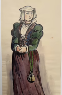 Theaterfigur, 1933 | Zeichnung/Text von Alice Brasse-Forstmann