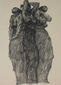 Die Verzweifelten | Lithografie von Reinhold Rudolf Junghanns (RRJ)