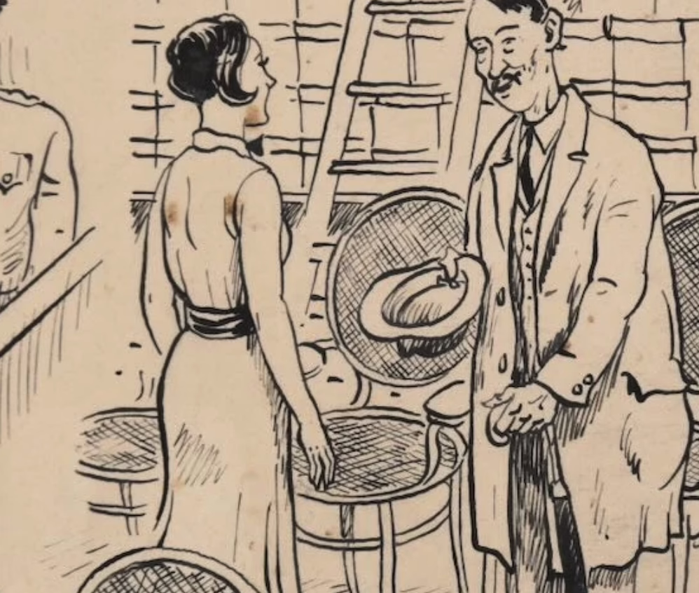 Alltag eines Anwalts | Tuschezeichnung von Martin Claus | Karikatur - Image 6