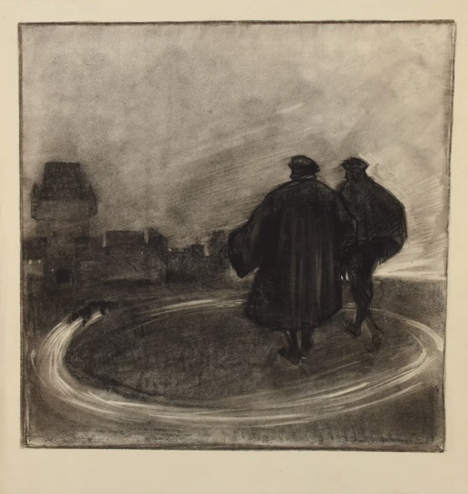 Faust und Mephisto | Kohlezeichnung – Bild 6