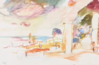 Kamari Kos, 1967 | Gemälde von Trude Diener-Weixler